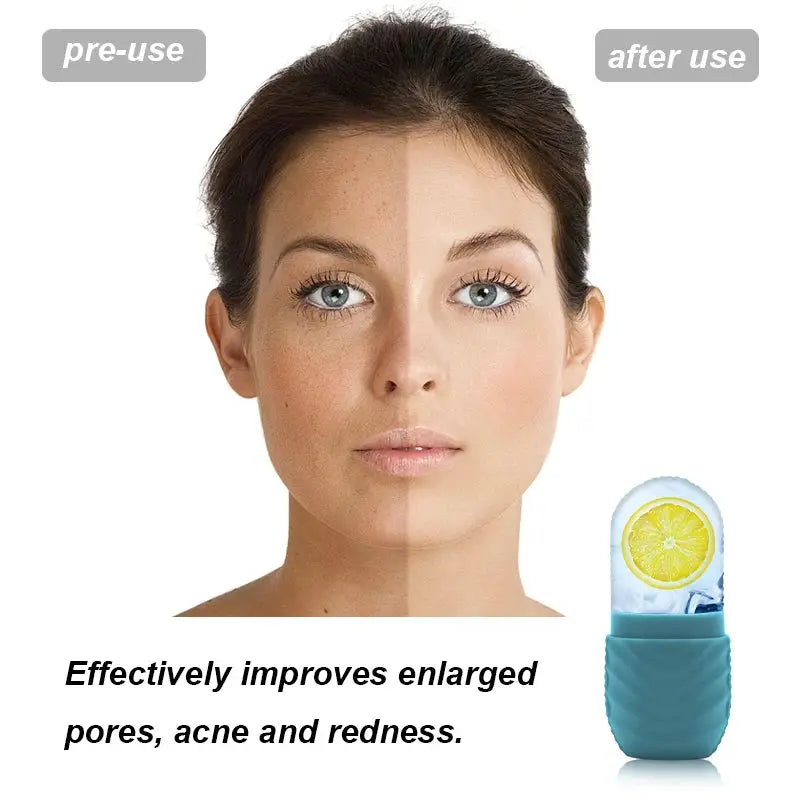 Facial Beauty Applicator Skin Care Tool Ice Shaving Massage Silicone Ice Mold For Cooling Facial Therapy And Rejuvenation
