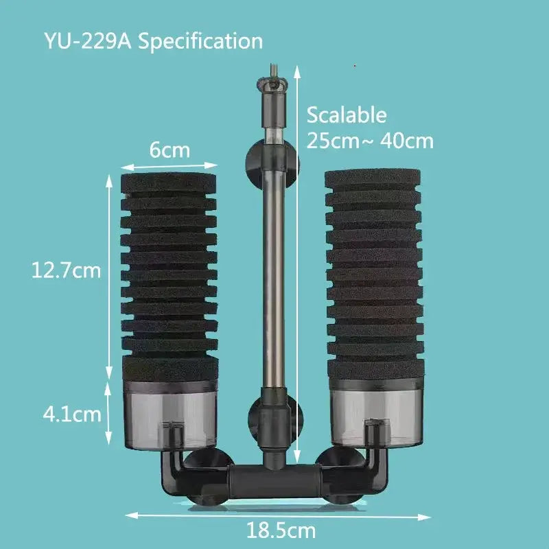 Biochemical Sponge Filter For Aquarium Bio Filter Quiet Operation Improves Water Quality And Oxygen Solubility