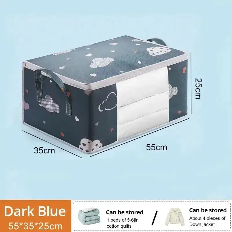 EverEco Large Capacity Quilt Storage Bag Moisture And Dust Resistant Organizer For Duvets And Blankets