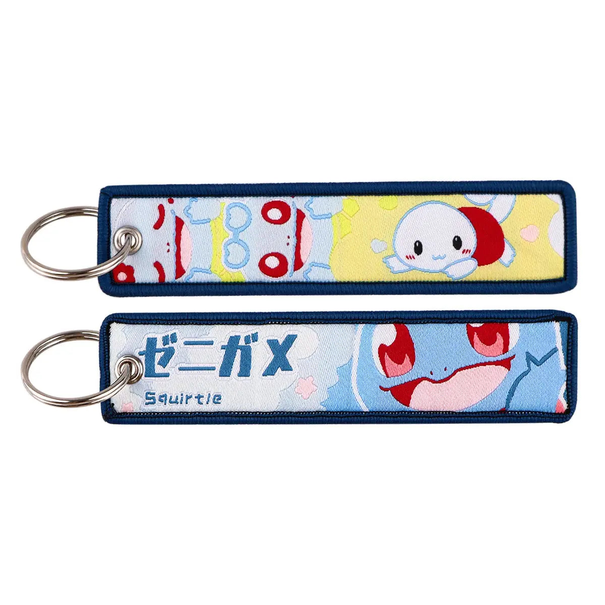 Gengar and Mewtwo Anime Keychain Zinc Alloy Double Sided Key Tag for Keys Car Motorcycle Gift for Men Women