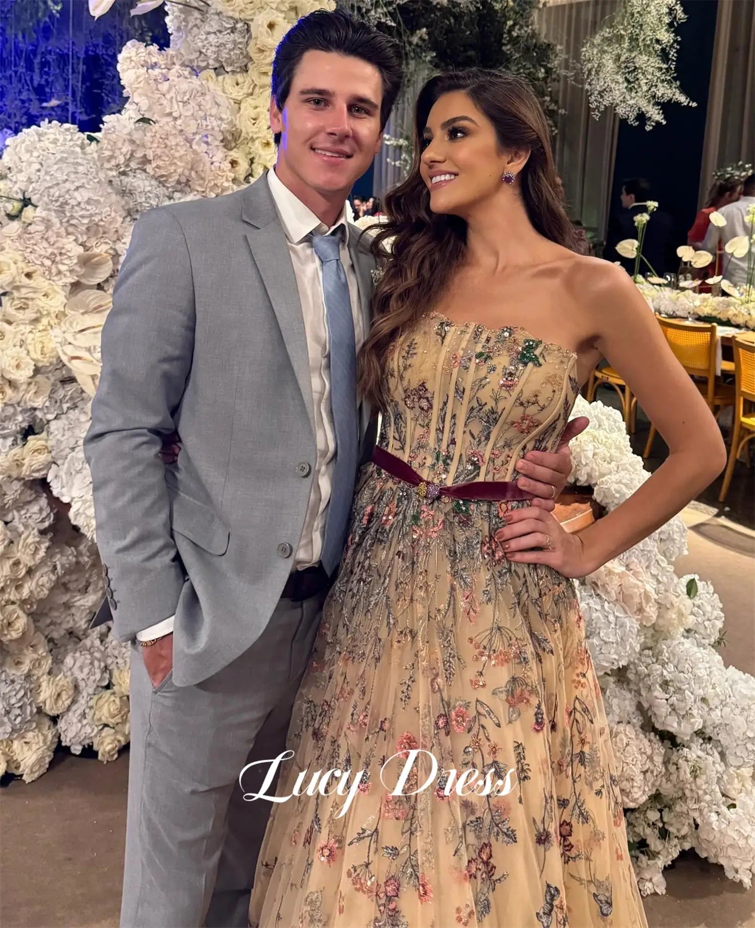 Lucy Customized Evening Dress A Line Gown for Special Occasions