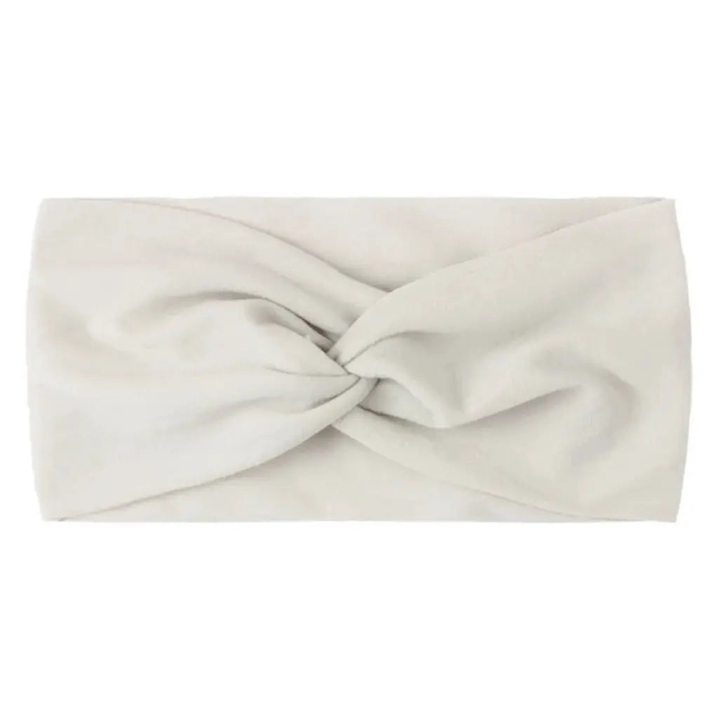 Solid Color Baby Headband for Girls Spring Summer Twisted Knot Design Soft Elastic Hair Accessory Large Size