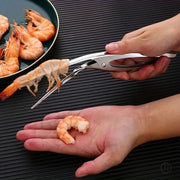 Stainless Steel Shrimp Deveined Device With Ergonomic Fishbone Design For Easy Shell Removal And Seafood Preparation