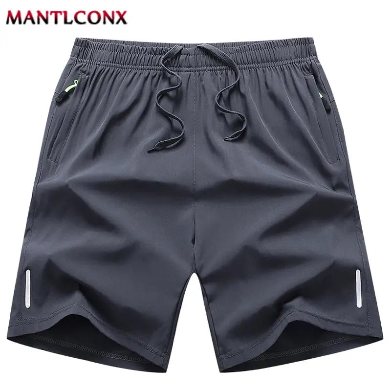 Summer Mens Sports Shorts For Running And Gym Breathable Quick Drying Casual Bottoms Black Gray