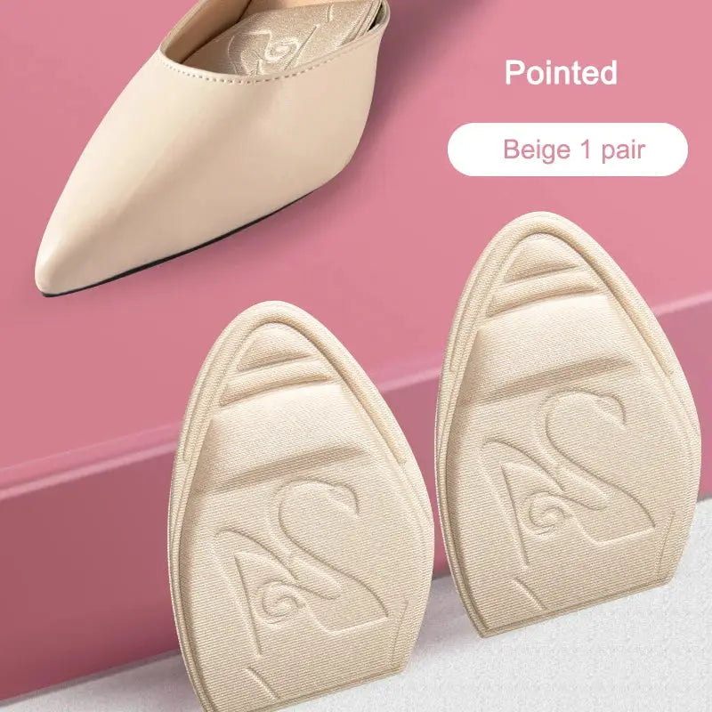FootEase Forefoot Pad Half Insoles Non Slip Cushion For Pain Relief And Size Reduction In High Heels