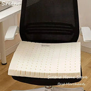 SRETNO natural latex chair cushion; white perforated seat pad for office chair