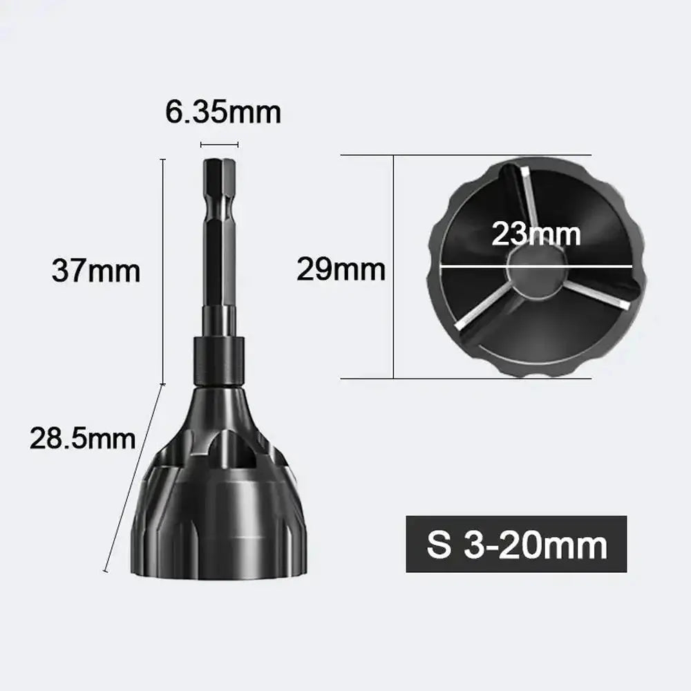 Deburring External Chamfering Tool With Tungsten Carbide Blade For Screws Bolts Pipes Rods Drilling