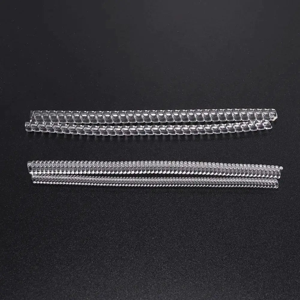4 Pieces Transparent Spiral Ring Size Adjuster Tools Set For Jewelry Making Spring Coil Guard Tightener Reducer