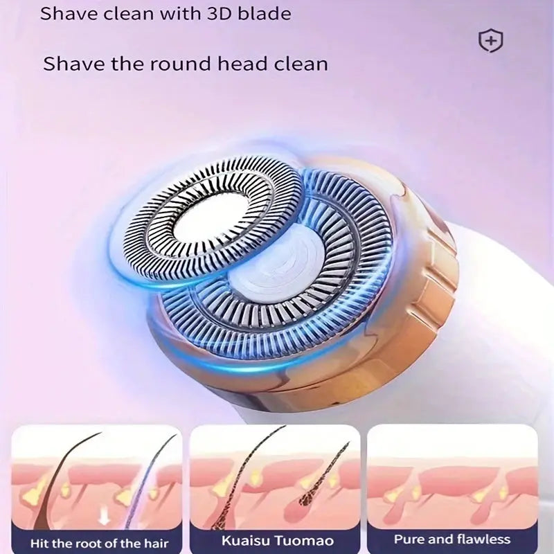 Simples Market electric women's hair trimmer, waterproof body shaver with 3D blade