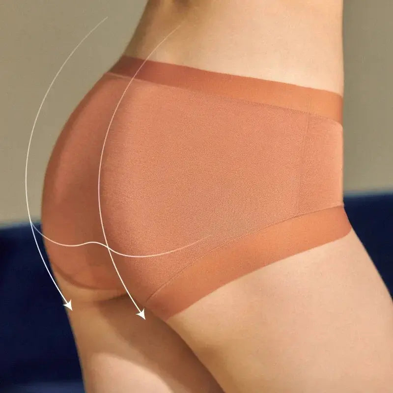 Panties set by Simples Market SUJIIN 3-piece seamless women's briefs in nude color, breathable antibacterial