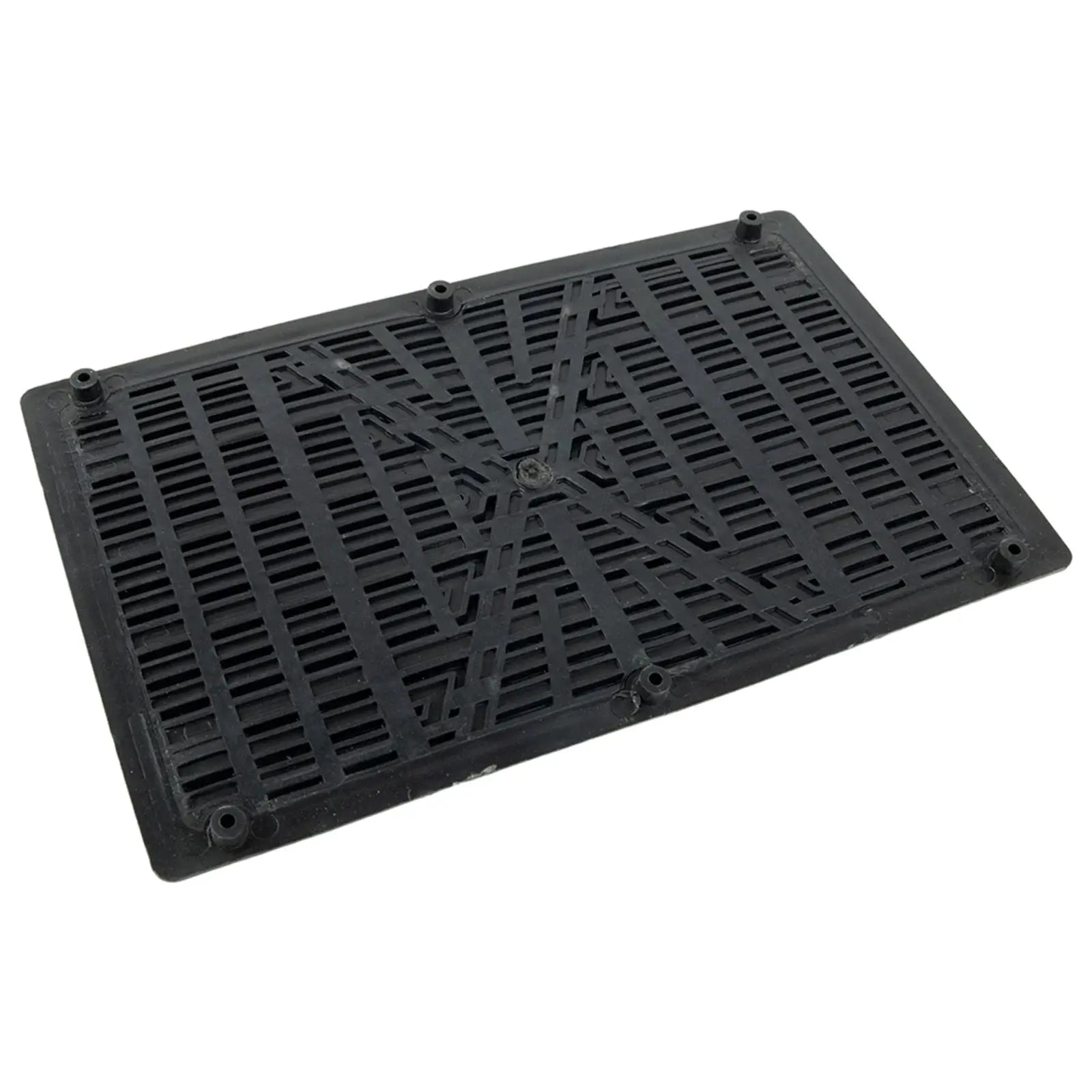 Universal car floor pad pedal plate, black PVC anti-slip mat 23×15 cm Simples Market