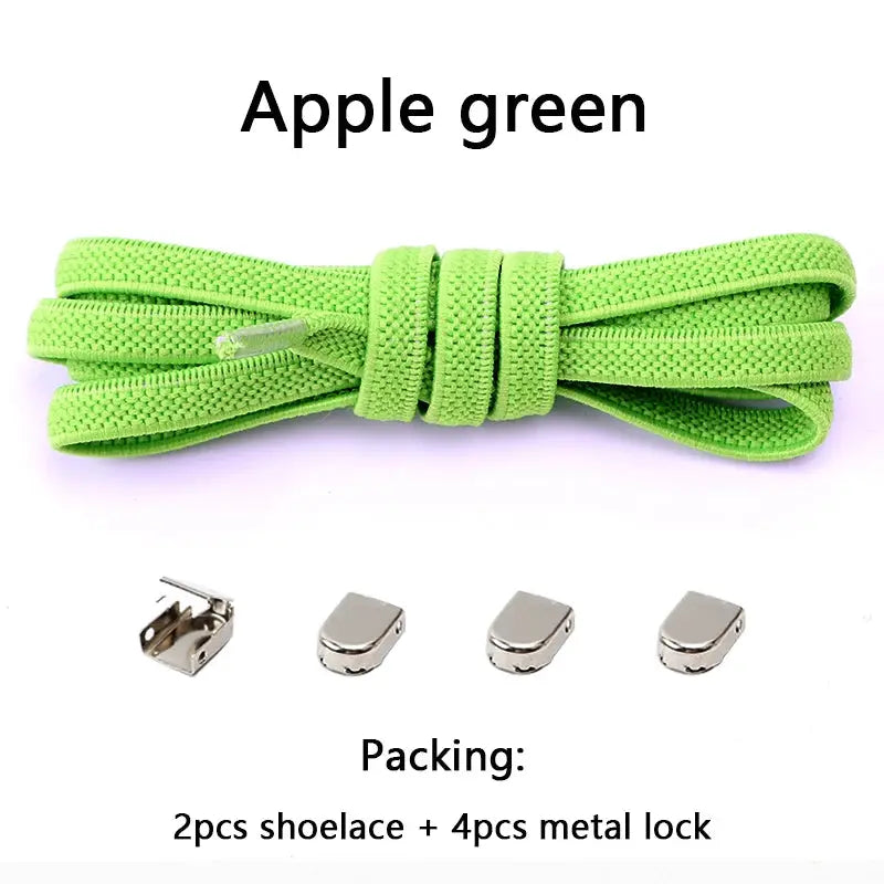 FlexFit No Tie Elastic Shoelaces One Size Fits All Adults And Kids Quick Slip On Shoes