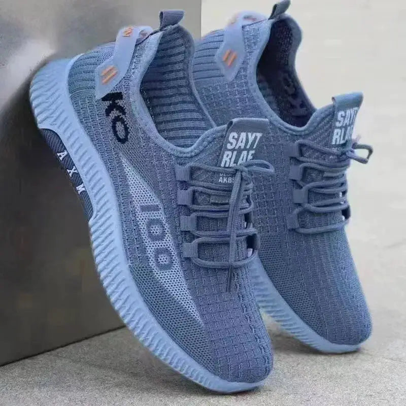 2026 Breathable Air Mesh Sneakers For Men Lightweight Casual Sport Shoes With Woven Construction And Deodorant Lining