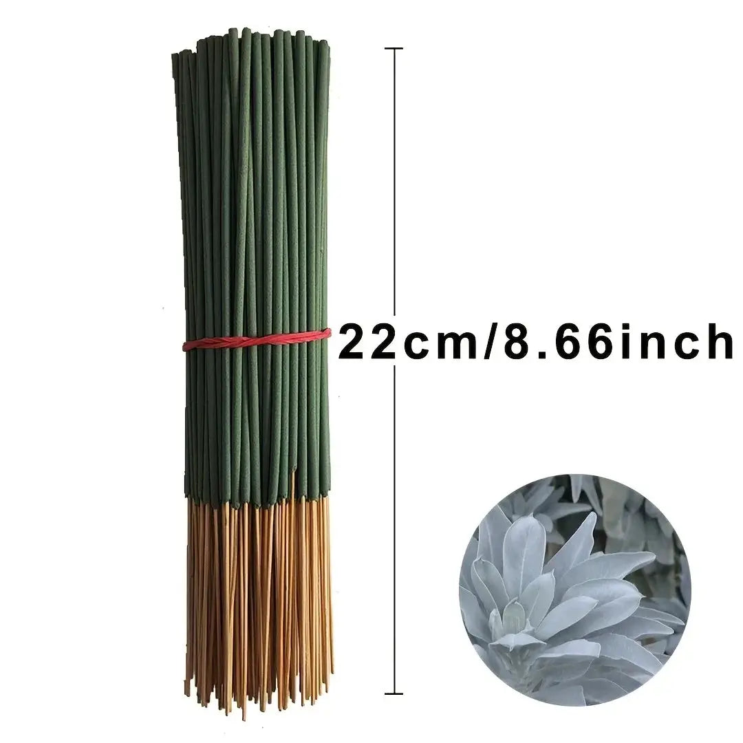 White Sage Incense Sticks Pack 20 50 8.66 Inch Long For Yoga And Meditation Purifies Mind And Eliminates Negative Energy