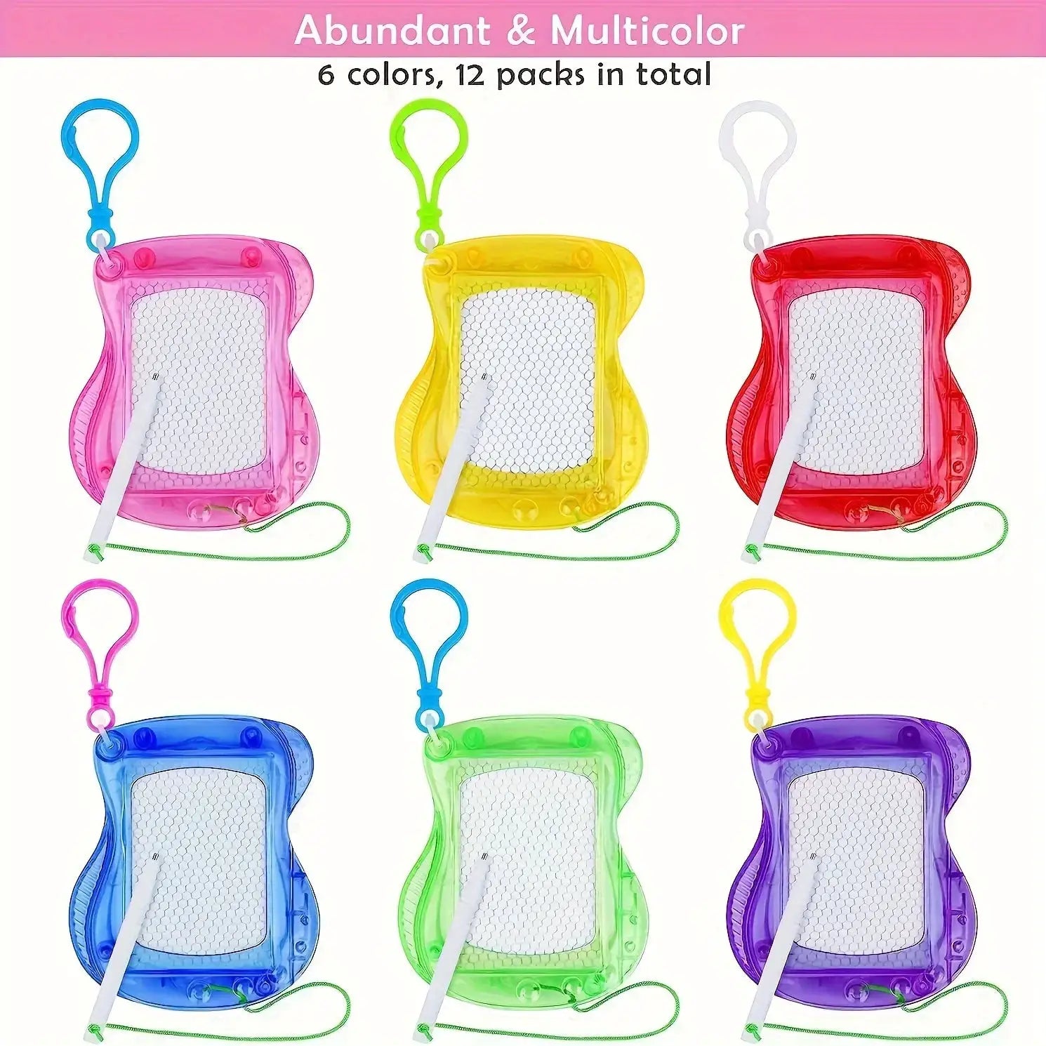 Mini Magnetic Drawing Boards With Keychain Erasable Doodle And Sketch Pad For Kids Ages 3 To 6 Birthday Gifts