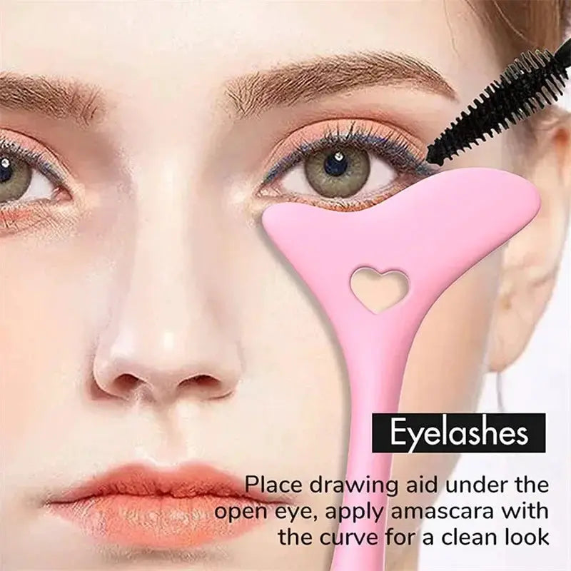 SiliconeEase Multi Functional Eyeliner Stencil Set Reusable Soft Silicone For Precise Salon Quality Makeup