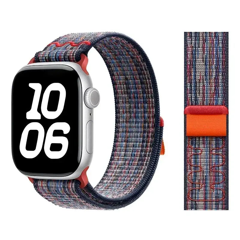 Nylon Loop Strap for Apple Watch Ultra 3 49mm Bracelet iWatch 11 10 9 8 7 6 5 4 se Sport NEW Design 42-46mm 45mm 44mm 41mm Band