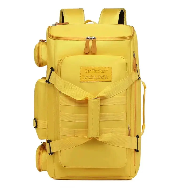 ApexGear Large Capacity Fitness And Travel Backpack With Wet Dry Separation Three Layer Design For Outdoor Sports