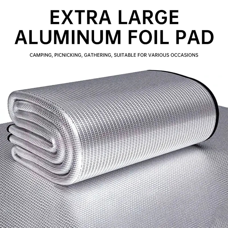 Aluminum foil camping mat, extra large, silver moisture-proof sleeping pad