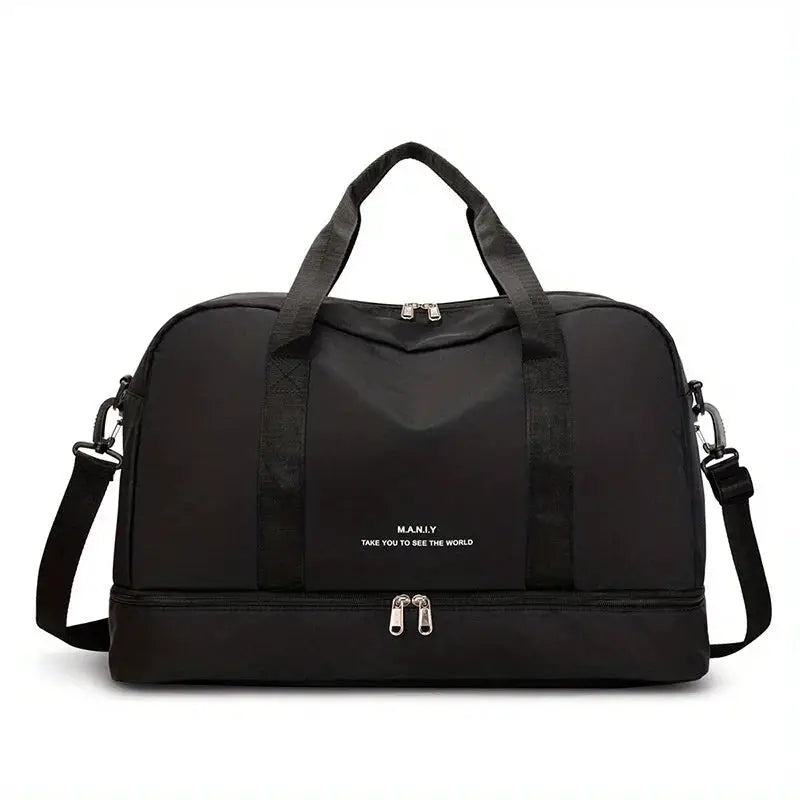 VoyageEase Expandable Travel Duffle Bag For Women Large Capacity Lightweight Weekend Getaway Carrier