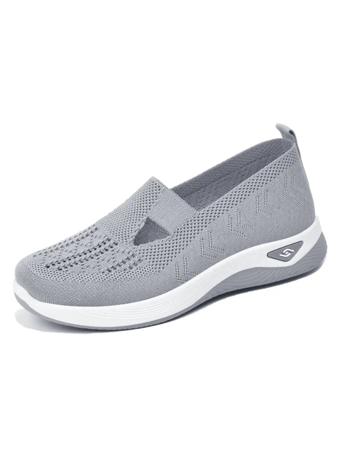 AeroStride Women Breathable Knit Sneakers Slip On Lightweight Air Mesh Upper Casual Comfort For Summer Everyday Wear