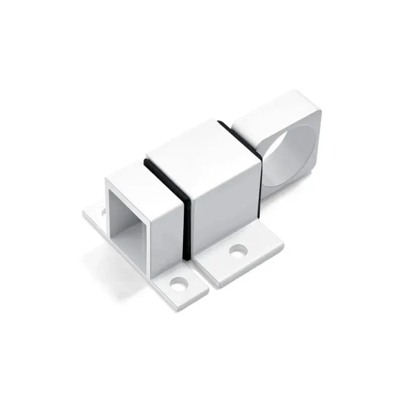 Automatic aluminum alloy spring latch by Simples Market, white self-closing barrel bolt for doors and gates