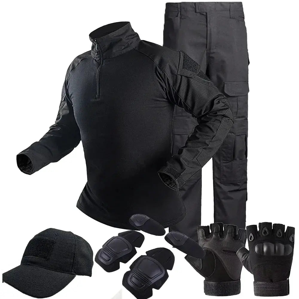 Men Tactical Uniform Camouflage Suit Set For Outdoor Hunting Airsoft Paintball Training Shirts And Pants