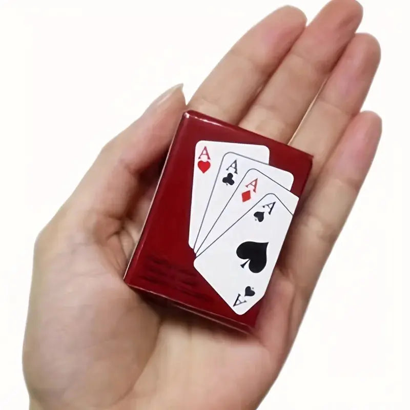Outdoor Portable Mini Fingertip Playing Cards Set For Travel Parties And Travel Friendly Games 14 Plus
