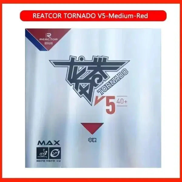 Reactor Tornado V5 Table Tennis Rubber Sticky Loop Attack Ping Pong Rubber With Max Internal Energy Sponge Medium Hard