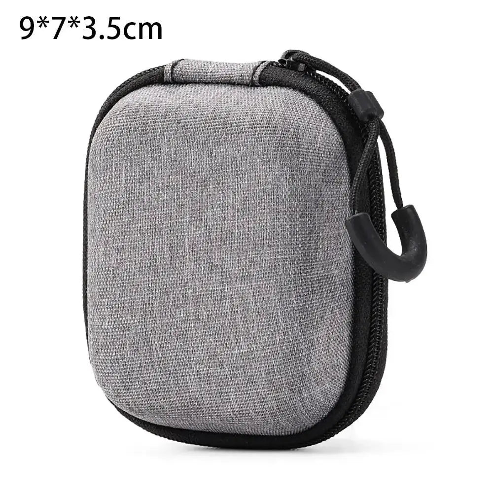 NovaGuard EVA Storage Bag Pouch Compact Zipper Case For AirPods Earphones Phones And Charging Cables