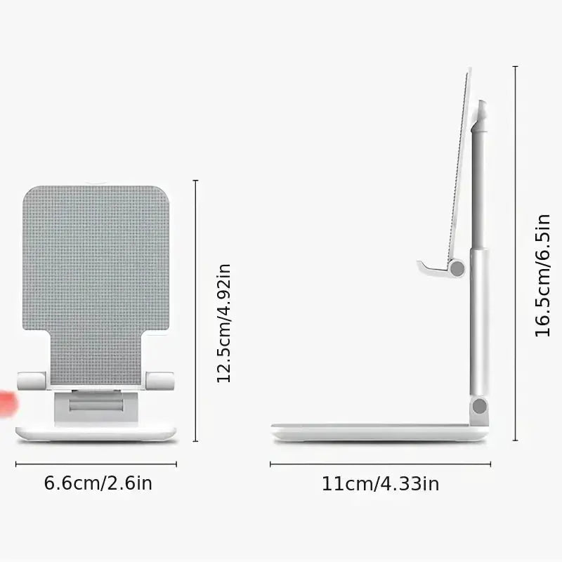 Simples Market white desk mobile phone stand, adjustable universal tablet/phone holder for iPhone and iPad