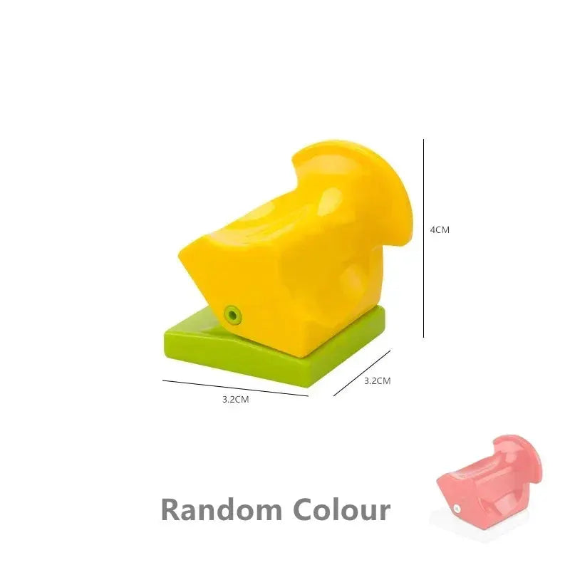 Big Size Building Blocks Marble Race Run Maze Educational Toy For Kids With Large Bricks And Ball Chute Giraffe Gift