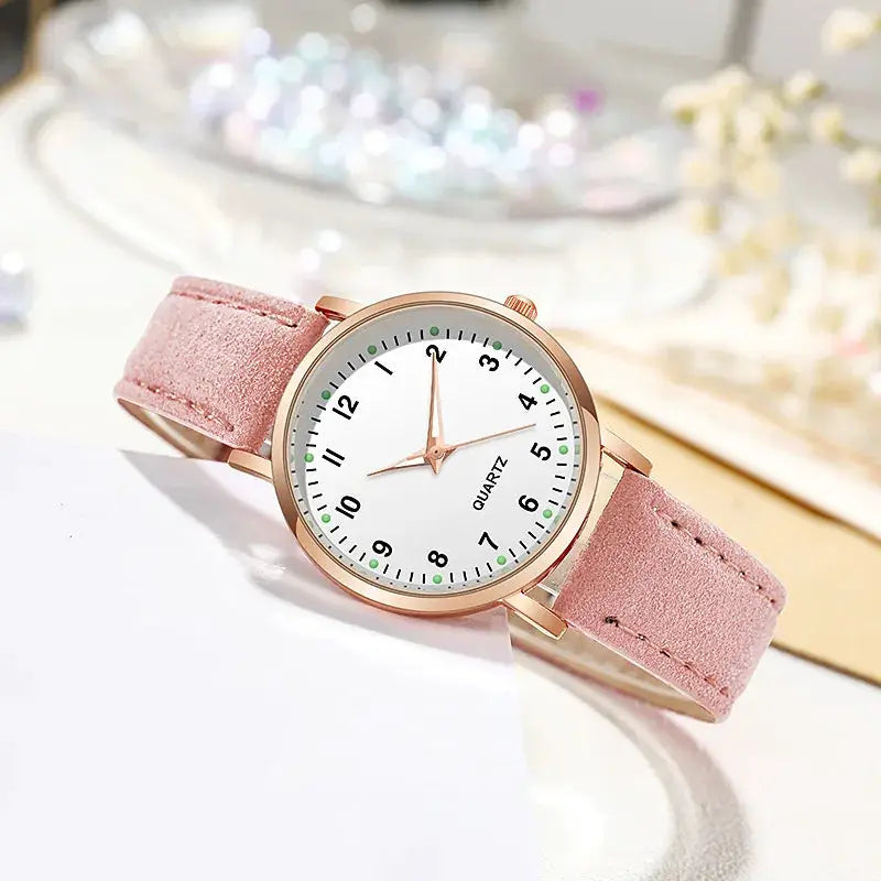 Fashion Watch For Women Leather Belt Watches Ladies Luxury Analog Quartz Luminous Wristwatch Clock Relogio Feminino