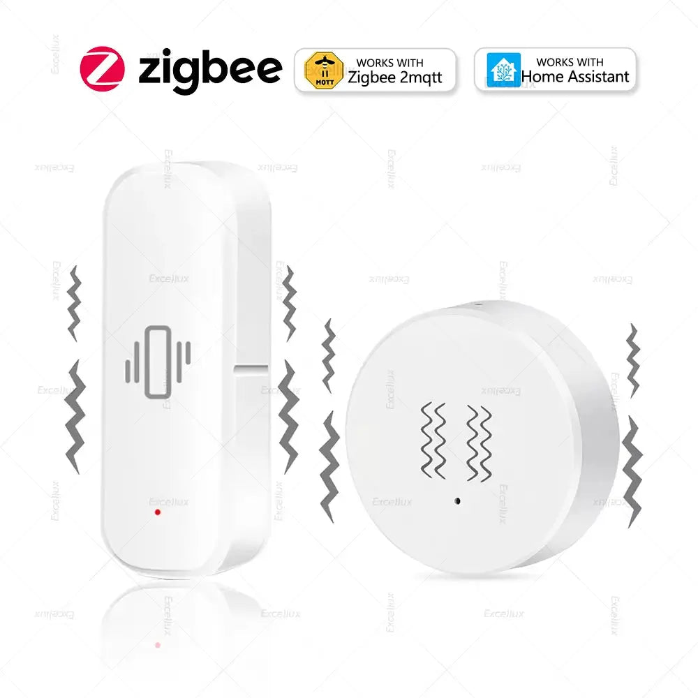 ZigBee vibration sensor and tilt detector (2-pack) white by Simples Market