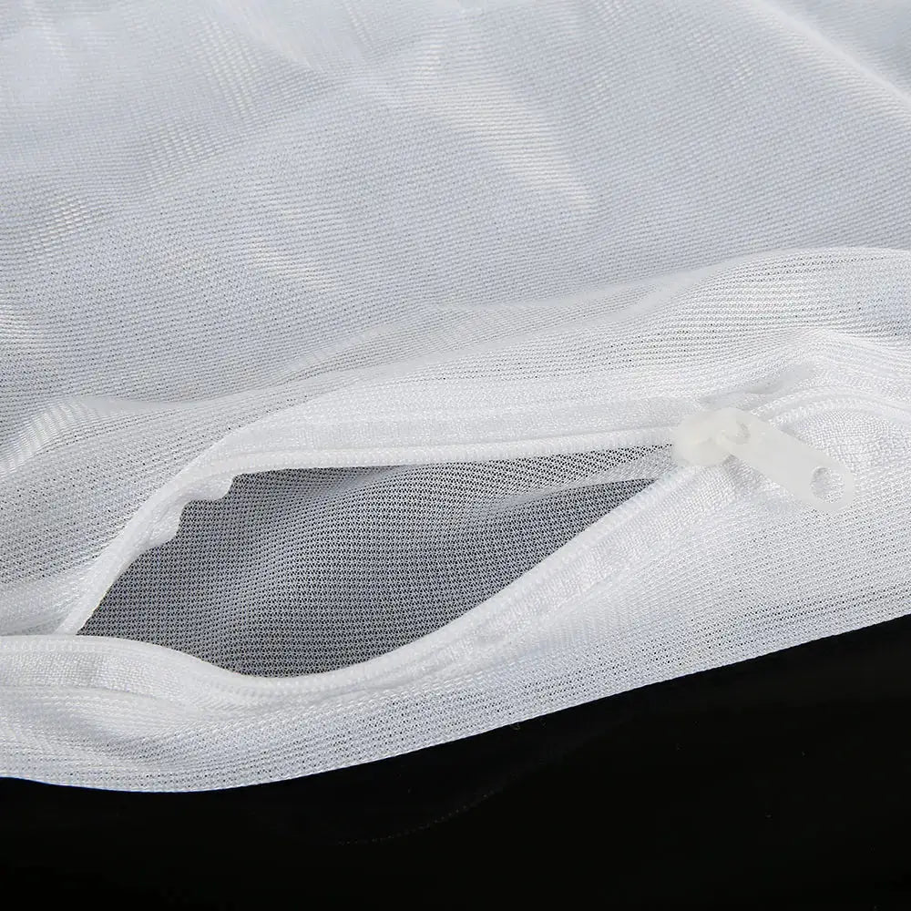 Bean bag inner liner half-size by Simples Market, white anti-fouling removable mesh with zipper