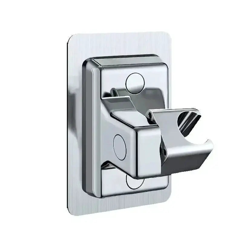 Simples Market chrome shower head holder wall mount with self-adhesive backing