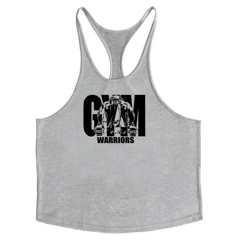 VitalPeak Gym Tank Top Y Back Sleeveless Vest Breathable Cotton Fitness Shirt For Full Range Of Motion