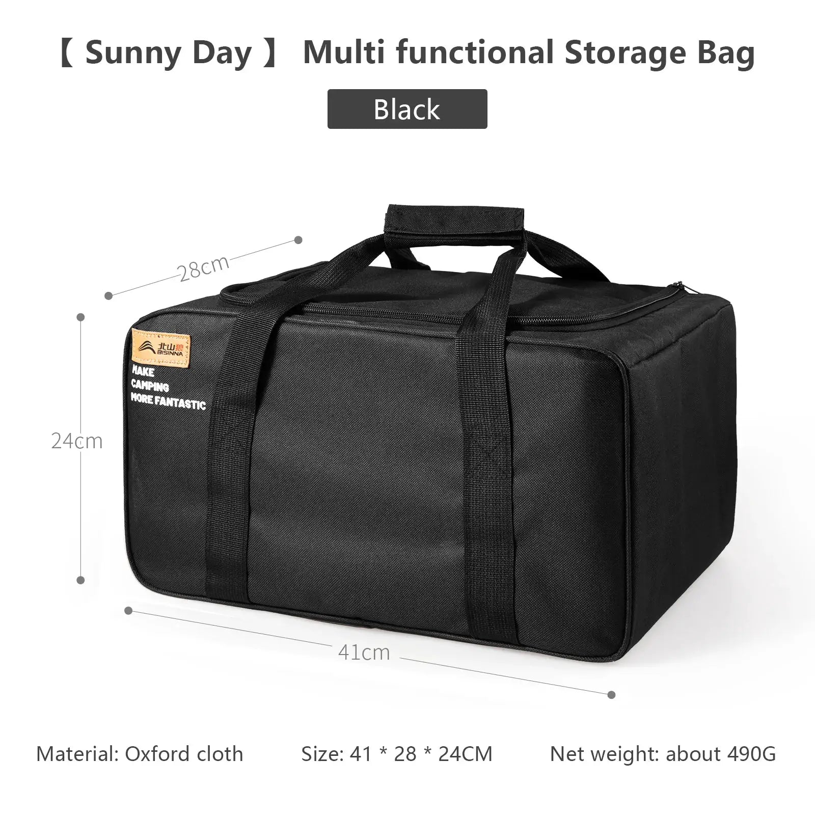 BISINNA 26L Outdoor Camping Bag Folding Gas Tank Storage Picnic Cookware Container With Adjustable Partitions