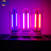 3-pack portable USB touch night lights with glass filament tubes and multicolor glow.