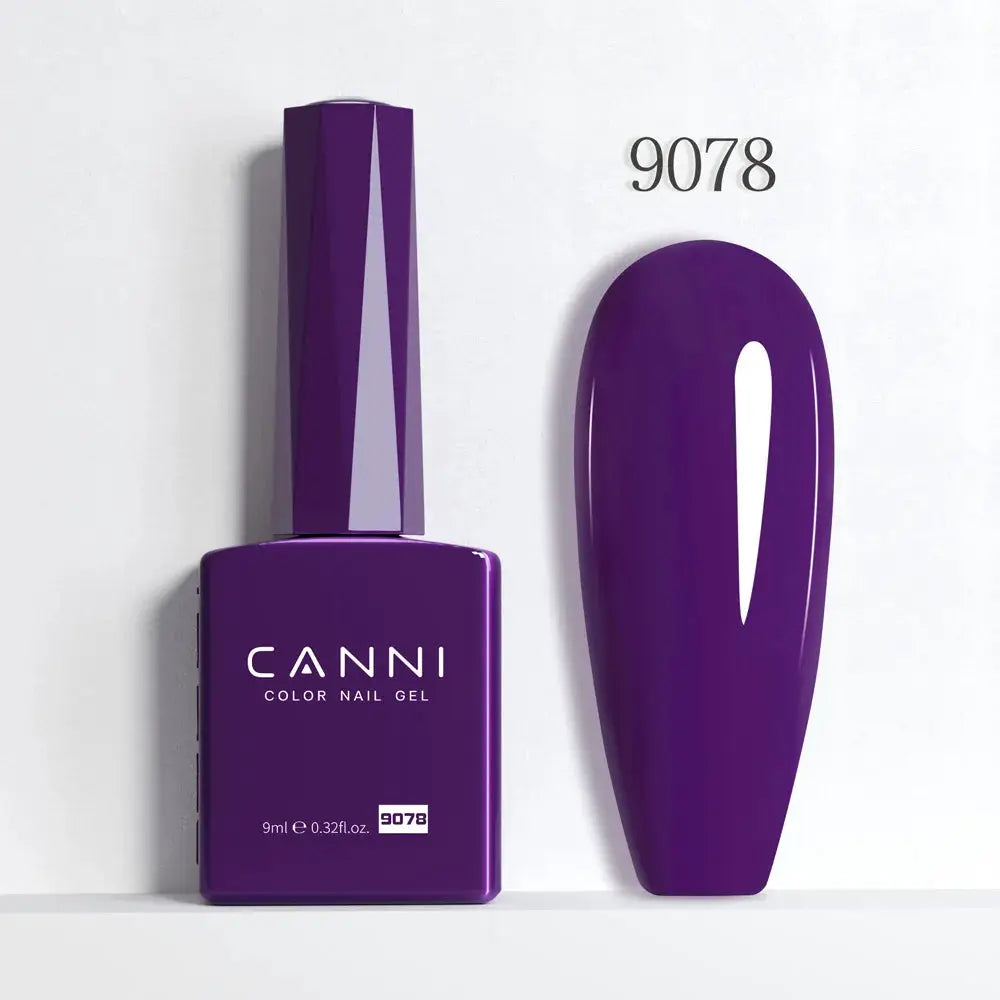 Canni Hema Free Nail Gel Polish Christmas Red Collection Semi Permanent 9ml Long Lasting Shine