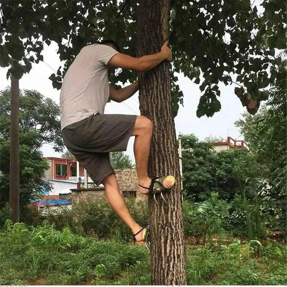 Tree Climbing Spikes Steel Five Claw Design Pole Climbing Tool For Hunting Hiking And Ice Climbing