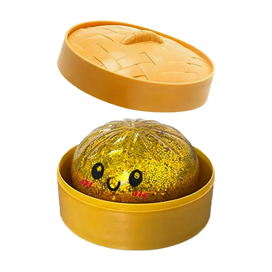 Dumpling Squishies Cute Colorful Bun Toy Slow Rising Stress Relief Fidget for Kids and Adults Anti Anxiety Gift