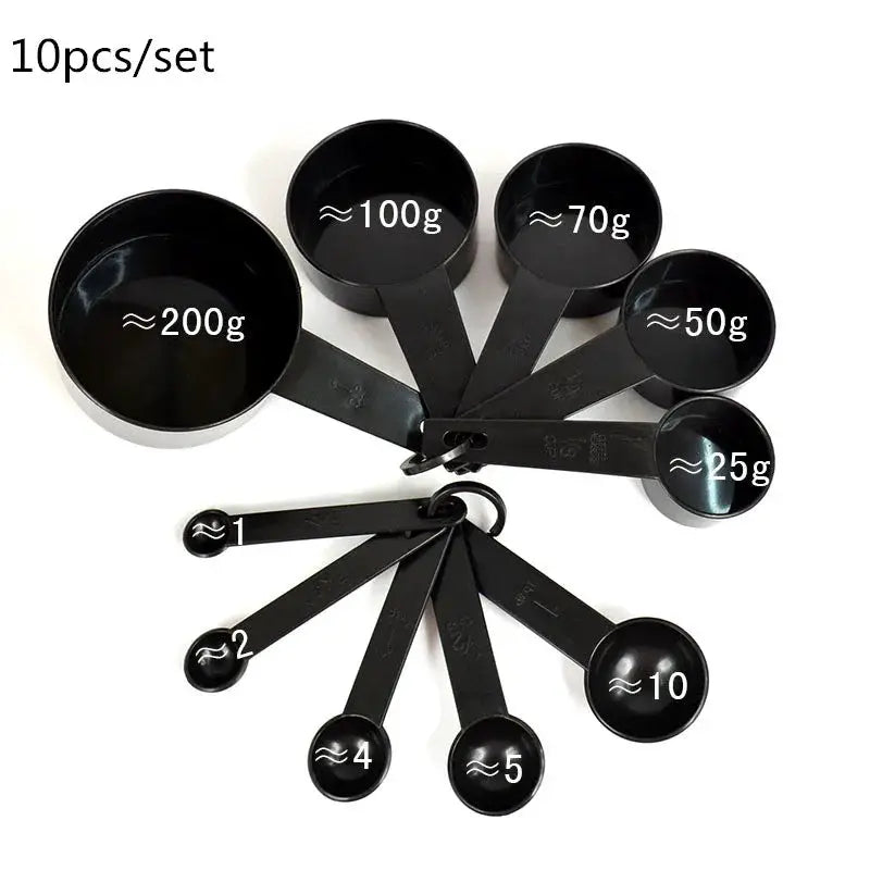 EcoBake Measuring Tools Set 5 Or 10 Pieces Spoons And Cups With Clear Measurement Markings For Precise Baking