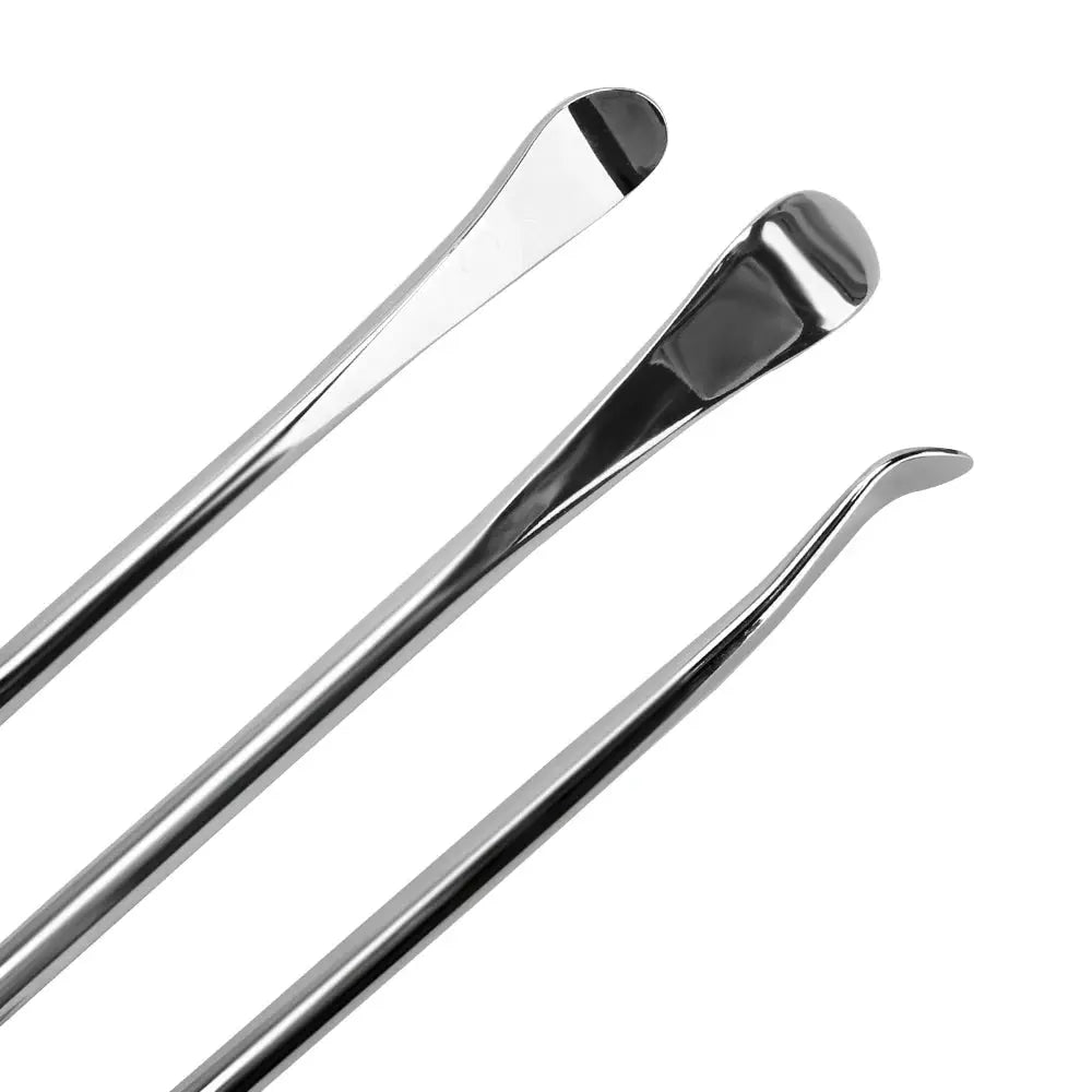 Rim protector tire changing levers by Simples Market, chrome metal, set of 3