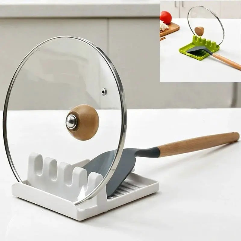 Kitchen Utensil Holder Rack Non Slip Plastic Organizer For Spoons Spatulas Forks And Chopsticks