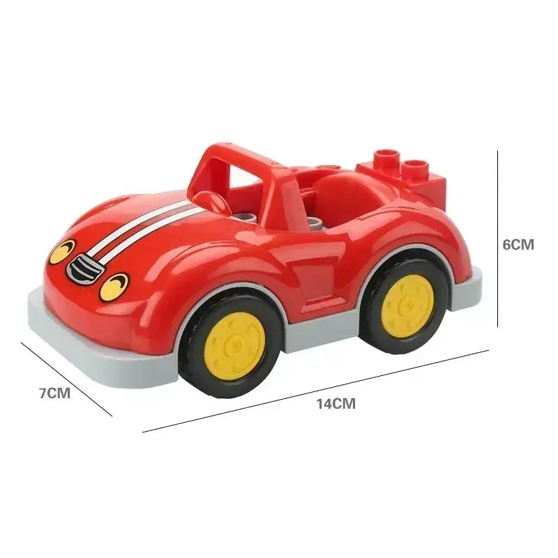 Big Building Blocks Accessories Compatible With Large Bricks Educational Toy Set For Kids Trucks Cars City Traffic