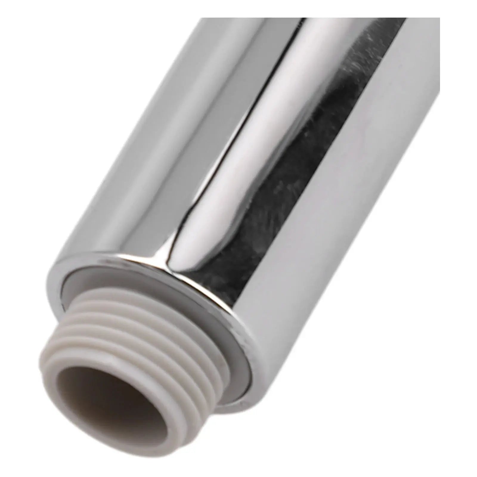 Chrome toilet bidet sprayer handle with white threaded hose connector, Simples Market