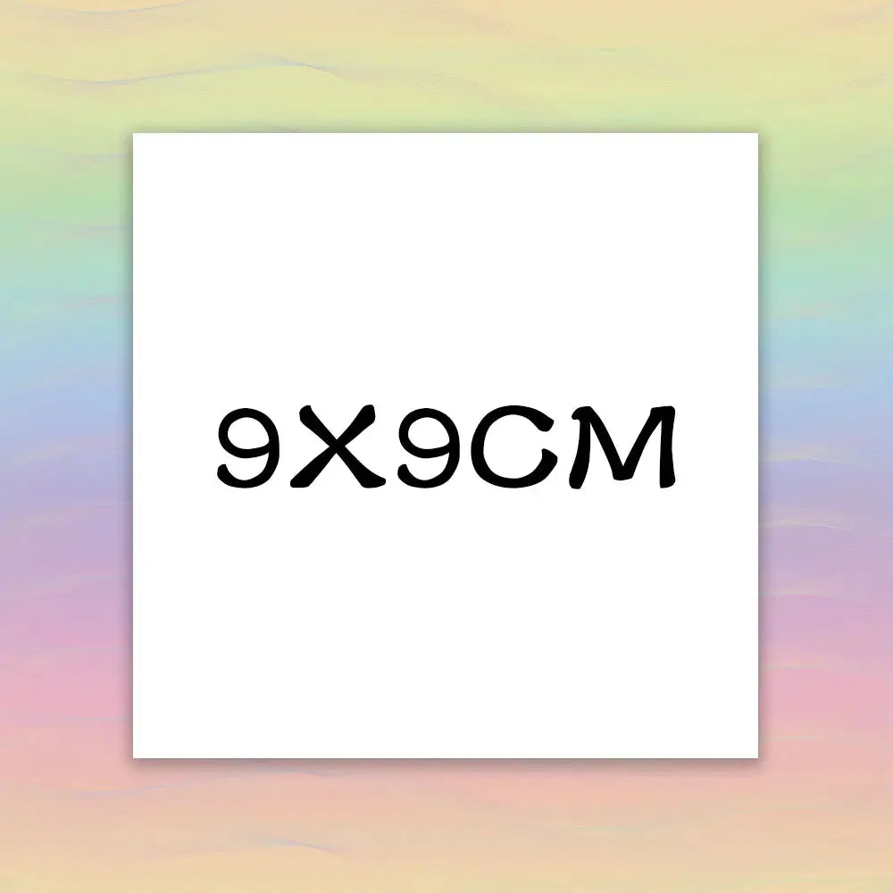 White 9x9 cm square card for custom thank-you cards and invitations.