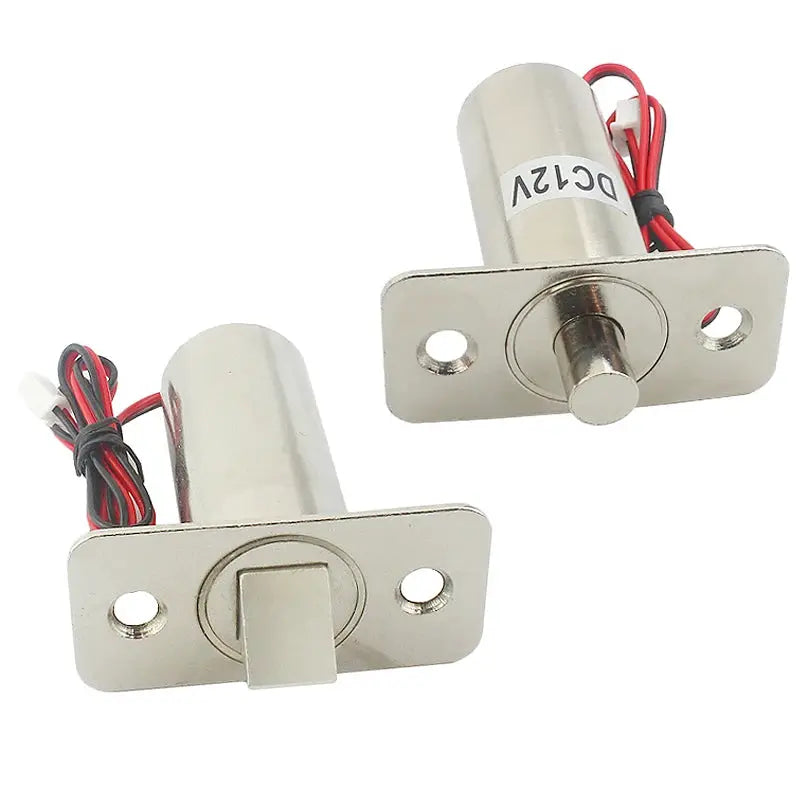 Electric bolt lock pair, stainless steel finish, DC12V/24V wired for access control, Simples Market