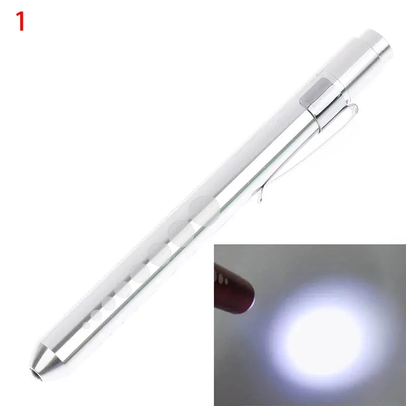 Medical Pen Light With Pupil Gauge Measurements LED Illumination Portable Aluminum Alloy Body Pocket Clip